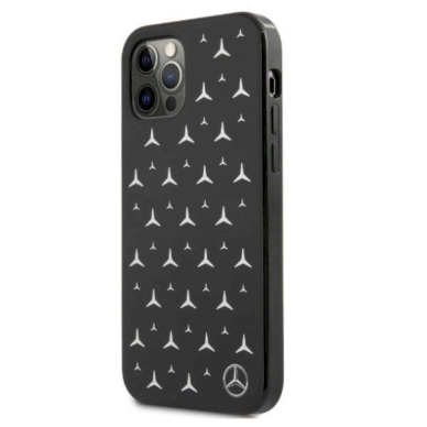 Originalus dėklas Mercedes MEHCP12LESPBK iPhone 12 Pro Max 6,7"  Juodas hardcase Silver Stars Pattern 1