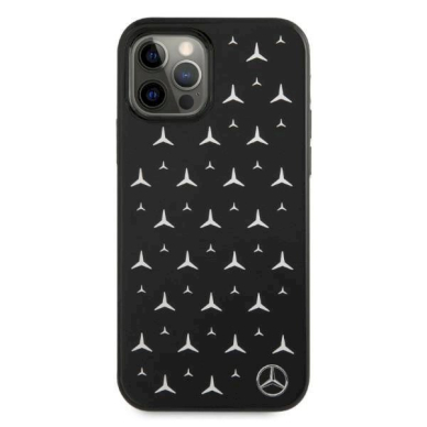 Originalus dėklas Mercedes MEHCP12LESPBK iPhone 12 Pro Max 6,7"  Juodas hardcase Silver Stars Pattern 2