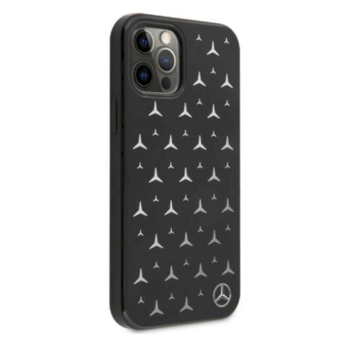 Originalus dėklas Mercedes MEHCP12LESPBK iPhone 12 Pro Max 6,7"  Juodas hardcase Silver Stars Pattern 3