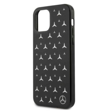 Originalus dėklas Mercedes MEHCP12MESPBK iPhone 12/12 Pro 6,1"  Juodas hardcase Silver Stars Pattern 5