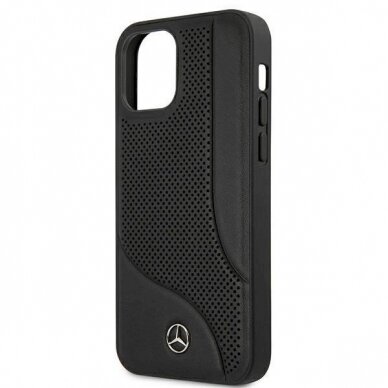 Originalus dėklas Mercedes MEHCP12SCDOBK iPhone 12 mini 5,4"  Juodas hardcase Leather Perforated Area 5