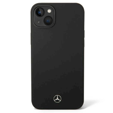 Originalus dėklas Mercedes Silicone Line case skirta iPhone 14 Plus - Juodas 1