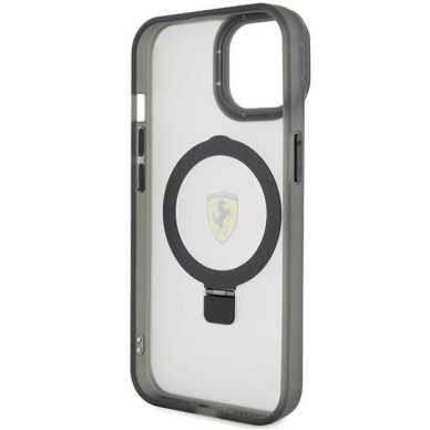 Originalus Ferrari dėklas  Ring Stand 2023 Collection MagSafe Case for iPhone 15 Plus / 14 Plus - Permatomas 6