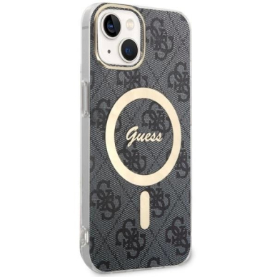 Originalus Guess dėklas 4G MagSafe case for iPhone 14 - Juodas 1