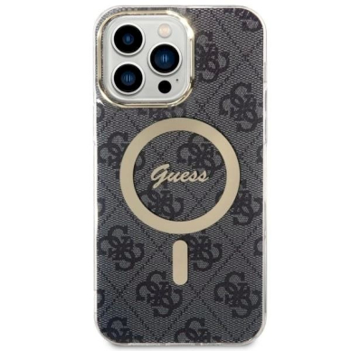 Originalus Guess dėklas 4G MagSafe case for iPhone 14 Pro Max - Juodas 1