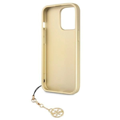 Originalus Guess dėklas GUHCP13LGF4GBR iPhone 13 Pro / 13 6.1 &quot;Rudas / Rudas hardcase 4G Charms Collection 6