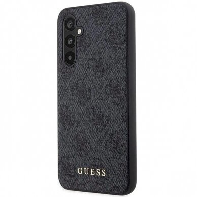 Originalus Guess dėklas GUHCS23FEG4GFGR S23 FE S711 Pilkas/Pilkas hardcase 4G Metal Auksinis Logo 1