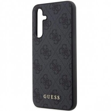 Originalus Guess dėklas GUHCS23FEG4GFGR S23 FE S711 Pilkas/Pilkas hardcase 4G Metal Auksinis Logo 5