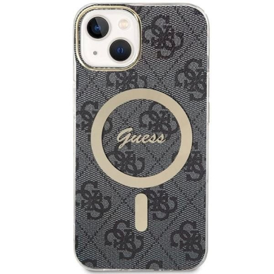 Originalus Guess dėklas IML 4G MagSafe case for iPhone 15 - Juodas 1