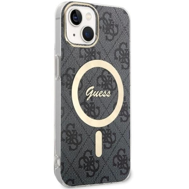 Originalus Guess dėklas IML 4G MagSafe case for iPhone 15 - Juodas 2