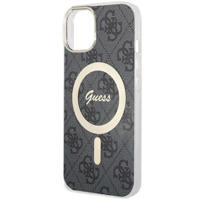 Originalus Guess dėklas IML 4G MagSafe case for iPhone 15 - Juodas 4