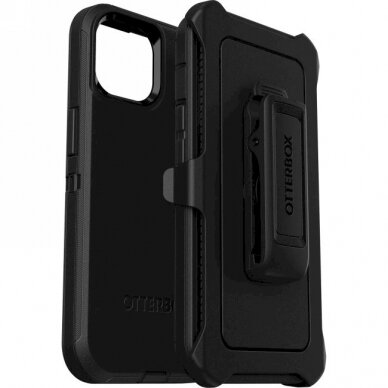 Otterbox Defender - Apsauginis dėklas su clip skirta iPhone 14 Plus (Juodas) [P] 1