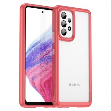 Dėklas Outer Space Case for Samsung Galaxy A53 5G raudonais kraštais