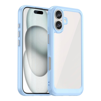 Dėklas Outer Space Gel Frame iPhone 16 Plus - Mėlynas