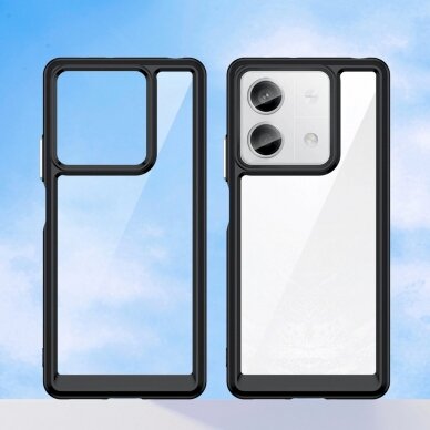 Dėklas Outer Space Case with gel frame for Xiaomi Redmi Note 13 5G - Juodas 7