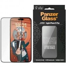 PanzerGlass Keramikinis apsauginis stiklas iPhone 15 Pluspositioner