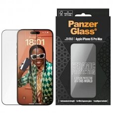 PanzerGlass Keramikinis apsauginis stiklas iPhone 15 Pro Maxpositioner