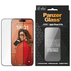 PanzerGlass Ceramic Protection ceramic apsauginis stiklas iPhone 15 Pro positioner