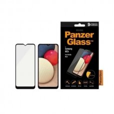 PanzerGlass E2E Super+ antibacterial Apsauginis stiklas  Samsung Galaxy A02s -Juodas