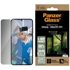 PanzerGlass Eco Matrix Ultra-Wide Fit Privacy Apsauginis stiklas Samsung Galaxy S25+