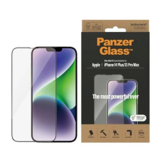 PanzerGlass Ultra-Wide Fit Antibacterial apsauginis stiklas  iPhone 14 Plus / 13 Pro Max