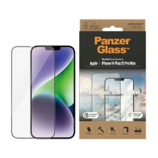 PanzerGlass Ultra-Wide Fit Antibacterial Apsauginis stiklas Glare Filter and Positioner iPhone 14 Plus / 13 Pro Max