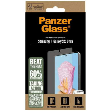 PanzerGlass All-in-One Ultra-Wide Fit  Apsauginis stiklas Samsung Galaxy S25 Ultra 3