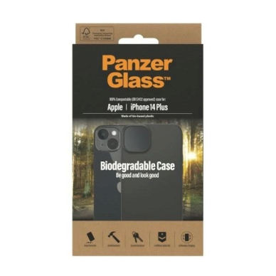 PanzerGlass Biodegradable Dėklas iPhone 14 Plus / 15 Plus - Juodas 2