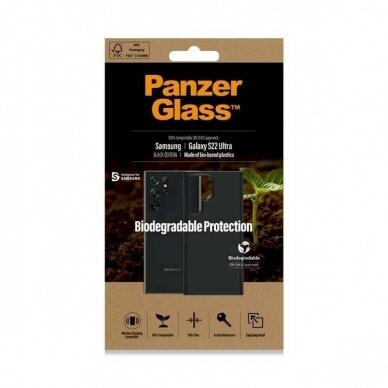 PanzerGlass Biodegradable Dėklas Samsung Galaxy S22 Ultra - Juodas 1