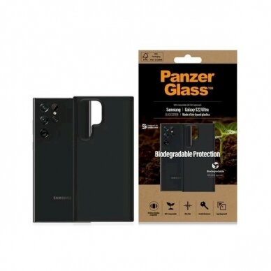 PanzerGlass Biodegradable Dėklas Samsung Galaxy S22 Ultra - Juodas