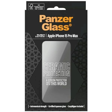 PanzerGlass Keramikinis apsauginis stiklas iPhone 15 Pro Maxpositioner 3