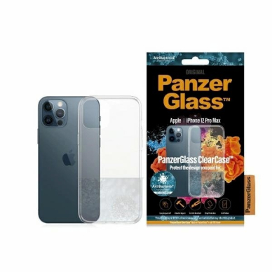 PanzerGlass SkaidrusDėklas antibacterial Dėklas iPhone 12 Pro Max - Skaidrus