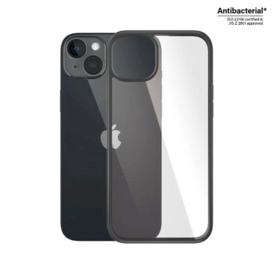 PanzerGlass antibacterial dėklas iPhone 14 Plus / 15 Plus - Permatomas Juodas 1