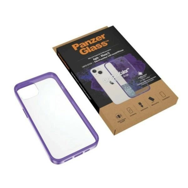 PanzerGlass antibacterial dėklas  Military Grade certificate iPhone 13 / 14 / 15 - Permatomas violetinis 4