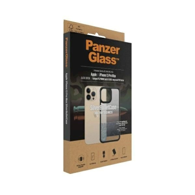 PanzerGlass Dėklas  Military Grade certified Dėklas iPhone 13 Pro Max - Permatomas Juodas 3