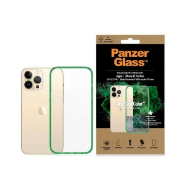 PanzerGlass Dėklas  Military Grade Certified Dėklas iPhone 13 Pro Max - Permatomas žalias