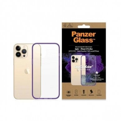 PanzerGlass Dėklas  Military Grade certified Dėklas iPhone 13 Pro Max - Permatomas violetinis