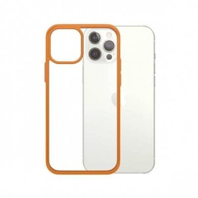 PanzerGlass Dėklas iPhone 12 / 12 Pro - Permatomas orange 1