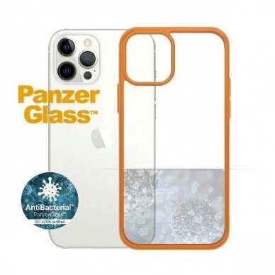 PanzerGlass Dėklas iPhone 12 / 12 Pro - Permatomas orange 4