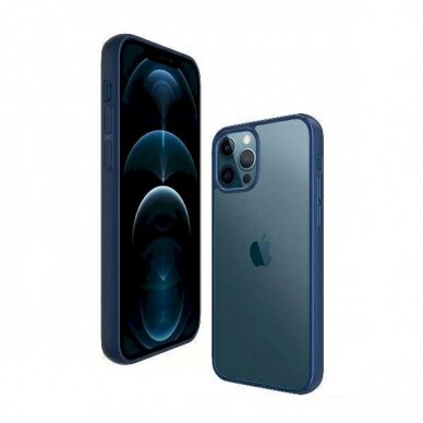 PanzerGlass Dėklas iPhone 12 Pro Max - Permatomas blue 3