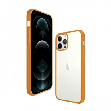 PanzerGlass Dėklas iPhone 12 Pro Max - Permatomas orange 3