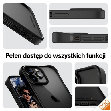 PanzerGlass SkaidrusDėklas Dėklas iPhone 15 Pro Max Military Grade Certification - Skaidrus and Juodas 2