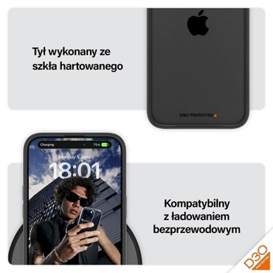 PanzerGlass SkaidrusDėklas Dėklas iPhone 15 Pro Max Military Grade Certification - Skaidrus and Juodas 4