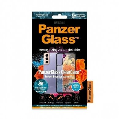 PanzerGlass Dėklas Samsung Galaxy S21+ - Permatomas Juodas 3