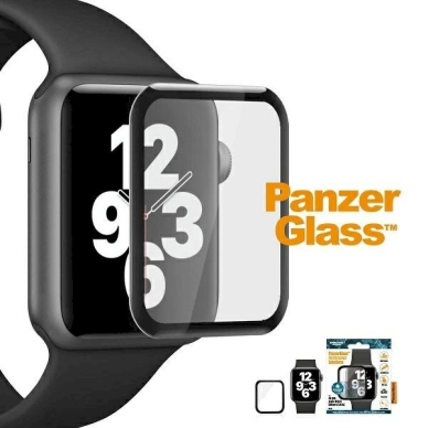 PanzerGlass Curved Antibacterial Apsauginis stiklas Apple Watch 4/5/6/SE - 40mm - Juodas 3