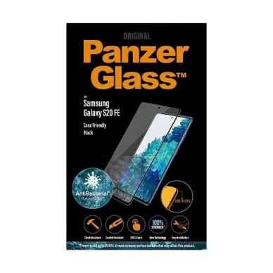 PanzerGlass E2E Microfracture antibacterial Apsauginis stiklas Samsung Galaxy S20 FE -Juodas  2