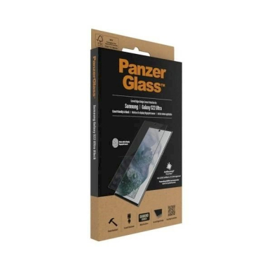 PanzerGlass E2E Microfracture antibacterial apsauginis stiklas Samsung Galaxy S22 Ultra - Juodas frame 6