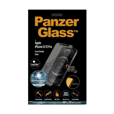 PanzerGlass E2E Microfracture Antibacterial Glass Camera Protector iPhone 12 / 12 Pro - Juodas Frame 2