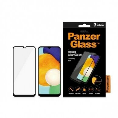 PanzerGlass E2E Regular Apsauginis stiklas Samsung Galaxy A03 -Juodas