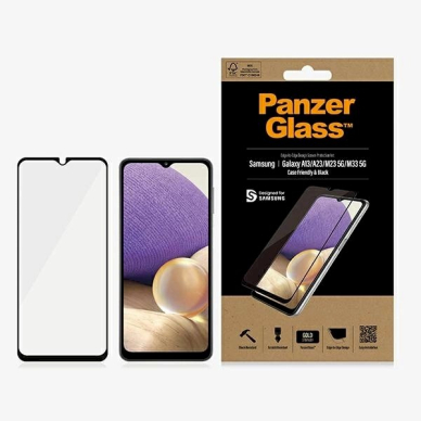 PanzerGlass E2E Regular Apsauginis stiklas Samsung Galaxy A12 / A23 / M23 / M33 5G -Juodas